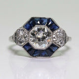 Crystal Floral Engagement Cocktail Ring