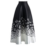 Floral Print High Waist Maxi Skirt