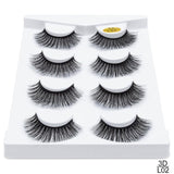 SEXYSHEEP 4/8 pairs 3D Mink Lashes Dramatic Volume