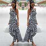 Striped Maxi Long Dress