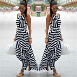 Striped Maxi Long Dress