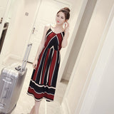 Striped Maxi Long Dress