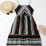 Striped Maxi Long Dress