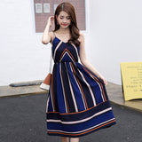 Striped Maxi Long Dress