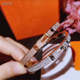 Luxury Bangle 18k Rose Gold/Silver Platinum Plated Bracelet