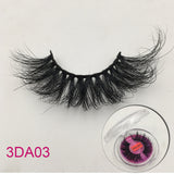 25mm 3D Mink Eyelashes Fluffy Messy Lashes