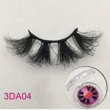 25mm 3D Mink Eyelashes Fluffy Messy Lashes