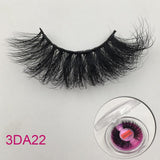 25mm 3D Mink Eyelashes Fluffy Messy Lashes