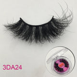 25mm 3D Mink Eyelashes Fluffy Messy Lashes