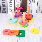 HOT SALE Baby Toys Colorful Wooden Blocks Toys