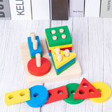 HOT SALE Baby Toys Colorful Wooden Blocks Toys