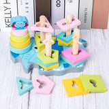 HOT SALE Baby Toys Colorful Wooden Blocks Toys