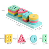 HOT SALE Baby Toys Colorful Wooden Blocks Toys