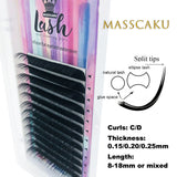 New All Styles Flat Ellipse Eyelashes Extensions