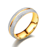 Stainless Steel Engagement Ring  CZ Wedding Rings Bands Accessories