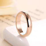 Stainless Steel Engagement Ring  CZ Wedding Rings Bands Accessories