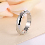 Stainless Steel Engagement Ring  CZ Wedding Rings Bands Accessories