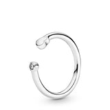 16 Styles Crown Love Heart 925 Silver Crystal Rings