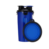 Portable 2 in 1 Pet Folding Water Bottle
