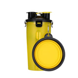 Portable 2 in 1 Pet Folding Water Bottle