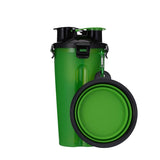 Portable 2 in 1 Pet Folding Water Bottle