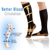 1 Pair Unisex Copper Compression Socks