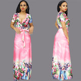 Polyester Cotton Digital Printing V Sexy High Waist Skirt