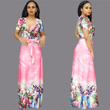 Polyester Cotton Digital Printing V Sexy High Waist Skirt