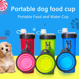 Portable 2 in 1 Pet Food Water Container