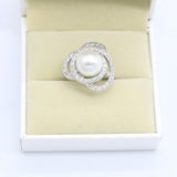 Silver 925 Wedding Jewelry Luxury Natural Freshwater Pearls Set