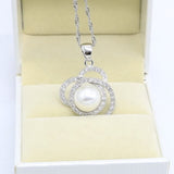 Silver 925 Wedding Jewelry Luxury Natural Freshwater Pearls Set