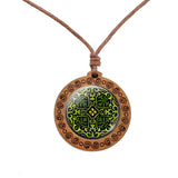 Lucky Clover Wood Necklace