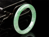 Natural Myanmar Jade A-Class 54-62mm Light Green Bracelet Gift