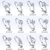 12 Zodiac Ring CZ Open Adjustable Rings