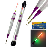 1Pcs #1-#3 LED Fishing Floats 4g-11g Balsa Wood Luminous Fishing Bobber