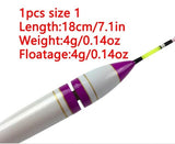 1Pcs #1-#3 LED Fishing Floats 4g-11g Balsa Wood Luminous Fishing Bobber