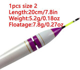 1Pcs #1-#3 LED Fishing Floats 4g-11g Balsa Wood Luminous Fishing Bobber