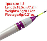1Pcs #1-#3 LED Fishing Floats 4g-11g Balsa Wood Luminous Fishing Bobber