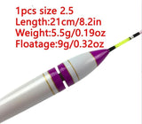 1Pcs #1-#3 LED Fishing Floats 4g-11g Balsa Wood Luminous Fishing Bobber