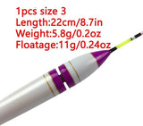 1Pcs #1-#3 LED Fishing Floats 4g-11g Balsa Wood Luminous Fishing Bobber