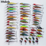 56 Pcs Mixed Fishing Lure Bait Set