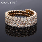 Luxury Multi Layers Crystal Rhinestone Bracelets Bangles