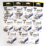 10pcs/lot  ISEAMA With Eye 50358 1/0#-10# High Carbon ISE Fishing Hook