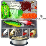 33/56/104/106/109/122/142/166/280pcs Fishing Lures Set
