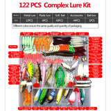 33/56/104/106/109/122/142/166/280pcs Fishing Lures Set