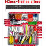 33/56/104/106/109/122/142/166/280pcs Fishing Lures Set