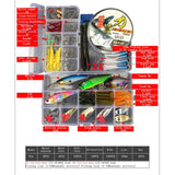 33/56/104/106/109/122/142/166/280pcs Fishing Lures Set