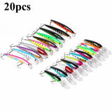 56pcs/pack Mixed Fishing Lure Bait Set