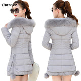 Faux Fur Parkas Women Down Jacket