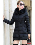 Faux Fur Parkas Women Down Jacket